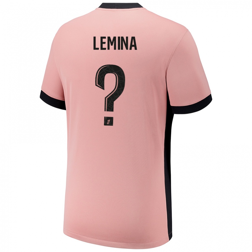 Niño Camiseta Noha Lemina #0 Rosa Óxido Equipación Tercera 2024/25 La Camisa Argentina