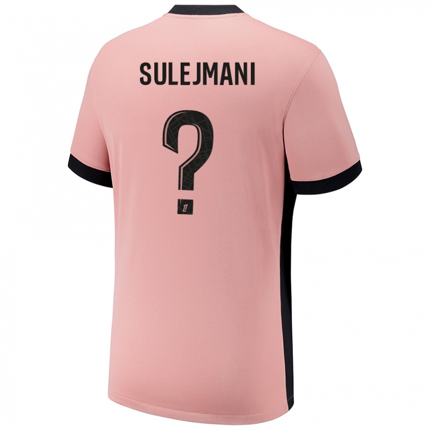 Niño Camiseta Lora Sulejmani #0 Rosa Óxido Equipación Tercera 2024/25 La Camisa Argentina