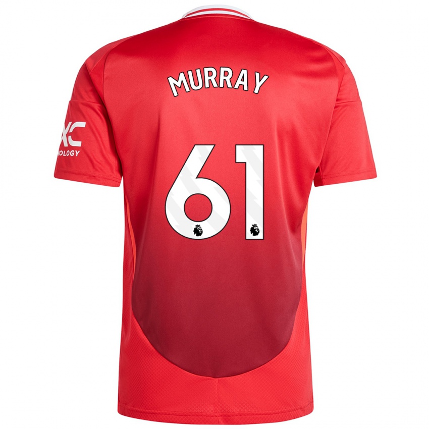 Hombre Camiseta Sam Murray #61 Rojo Brillante 1ª Equipación 2024/25 La Camisa Argentina