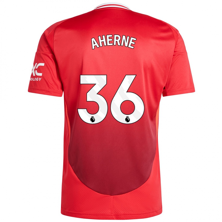 Hombre Camiseta Alyssa Aherne #36 Rojo Brillante 1ª Equipación 2024/25 La Camisa Argentina