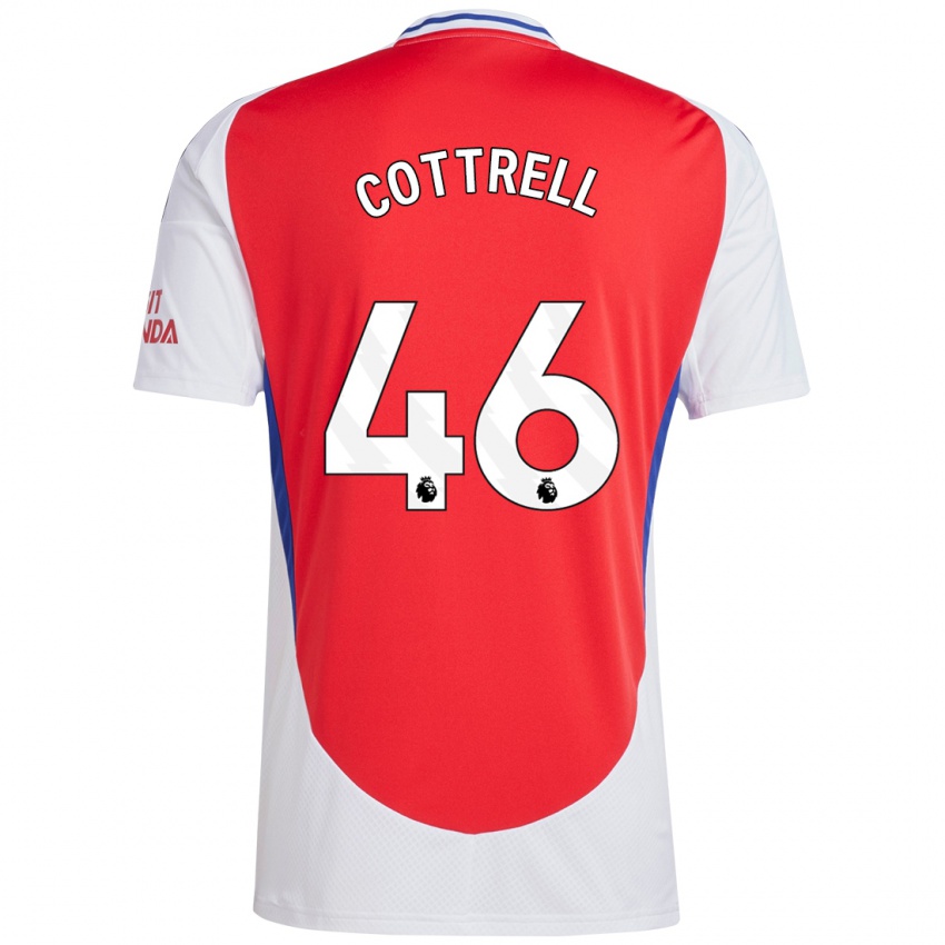 Hombre Camiseta Ben Cottrell #46 Rojo Blanco 1ª Equipación 2024/25 La Camisa Argentina