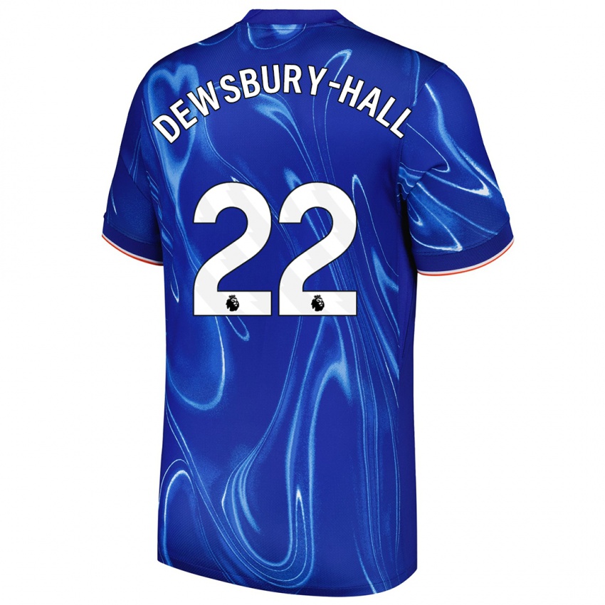 Hombre Camiseta Kiernan Dewsbury-Hall #22 Azul Blanco 1ª Equipación 2024/25 La Camisa Argentina