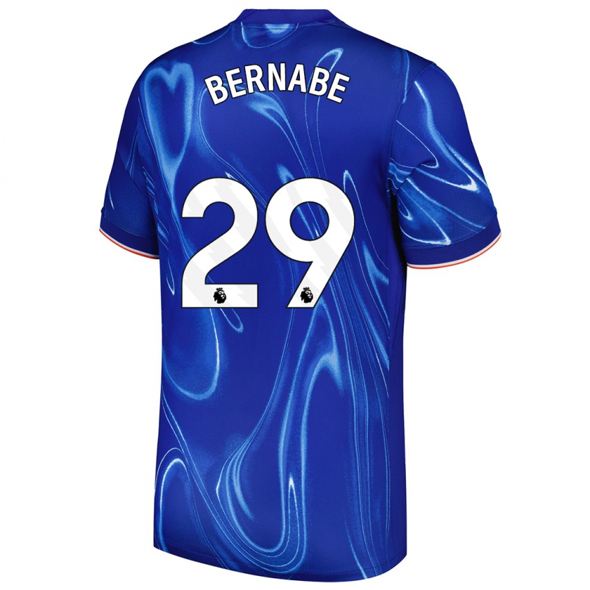 Hombre Camiseta Alejandra Bernabé #29 Azul Blanco 1ª Equipación 2024/25 La Camisa Argentina