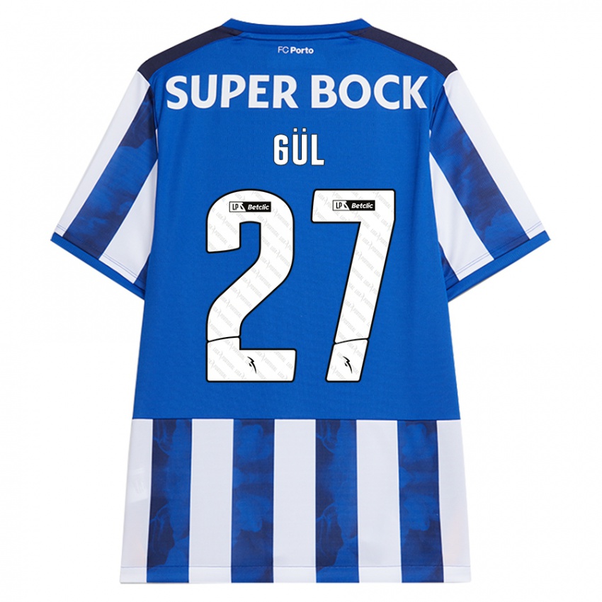 Hombre Camiseta Deniz Gül #27 Azul Blanco 1ª Equipación 2024/25 La Camisa Argentina