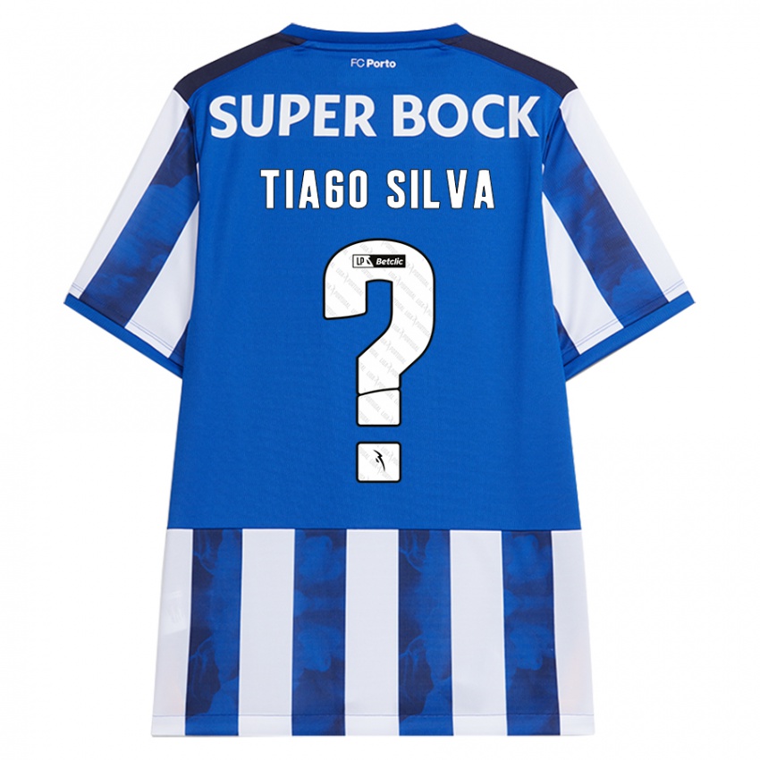 Hombre Camiseta Tiago Silva #0 Azul Blanco 1ª Equipación 2024/25 La Camisa Argentina