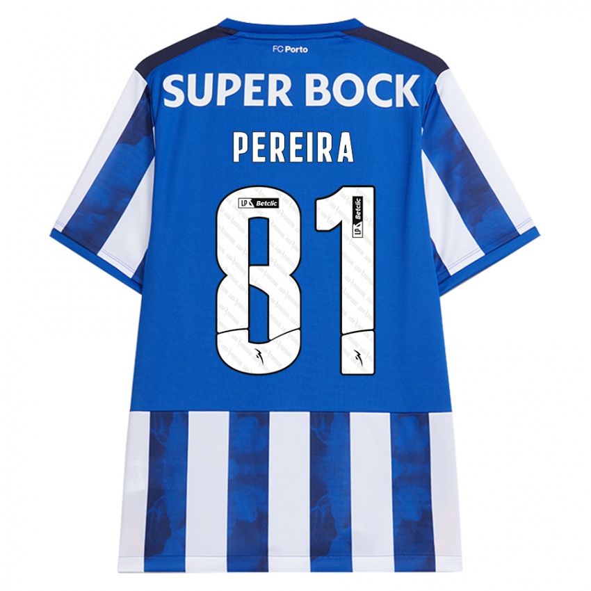 Hombre Camiseta Martim Pereira #81 Azul Blanco 1ª Equipación 2024/25 La Camisa Argentina