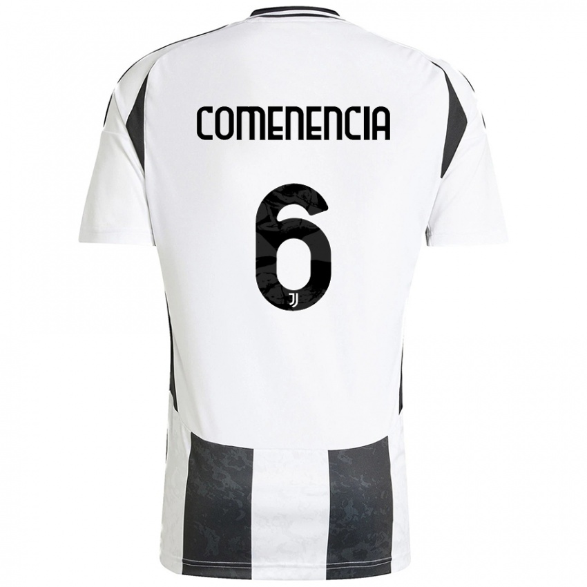 Hombre Camiseta Livano Comenencia #6 Blanco Negro 1ª Equipación 2024/25 La Camisa Argentina