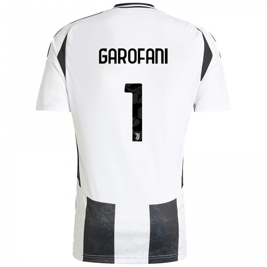 Hombre Camiseta Giovanni Garofani #1 Blanco Negro 1ª Equipación 2024/25 La Camisa Argentina