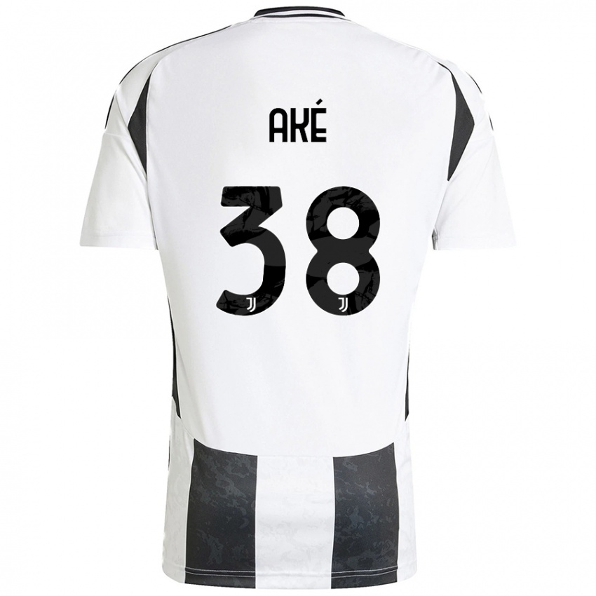 Hombre Camiseta Marley Ake #38 Blanco Negro 1ª Equipación 2024/25 La Camisa Argentina