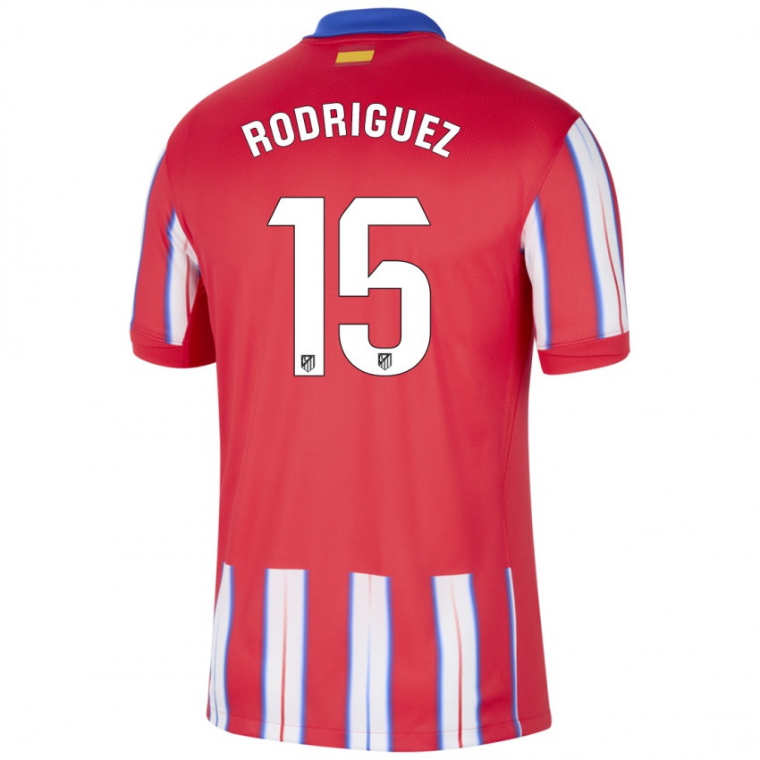 Hombre Camiseta Cinta Rodríguez #15 Rojo Blanco Azul 1ª Equipación 2024/25 La Camisa Argentina