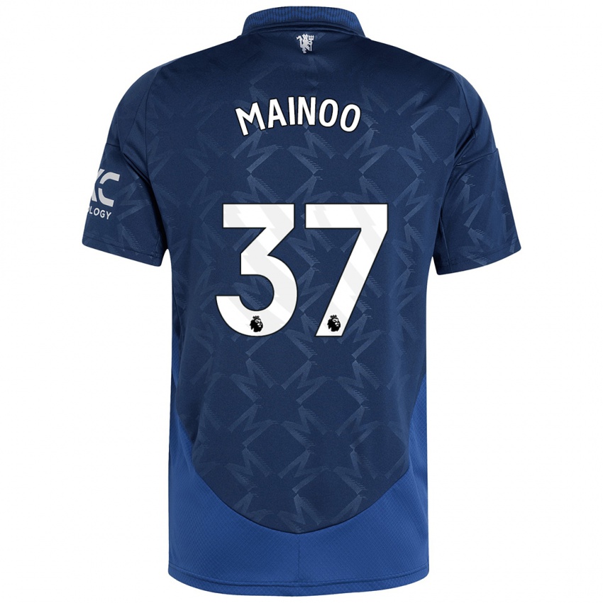 Hombre Camiseta Kobbie Mainoo #37 Índigo 2ª Equipación 2024/25 La Camisa Argentina