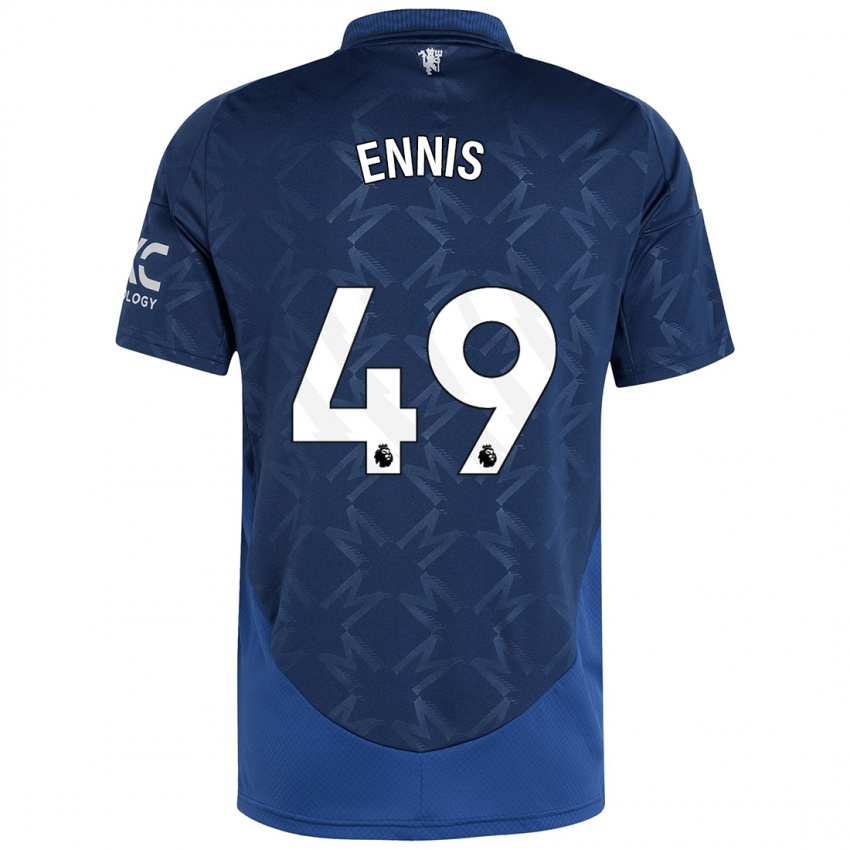 Hombre Camiseta Ethan Ennis #49 Índigo 2ª Equipación 2024/25 La Camisa Argentina