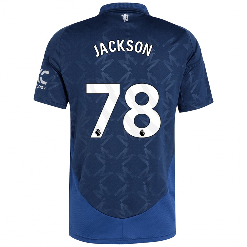 Hombre Camiseta Louis Jackson #78 Índigo 2ª Equipación 2024/25 La Camisa Argentina