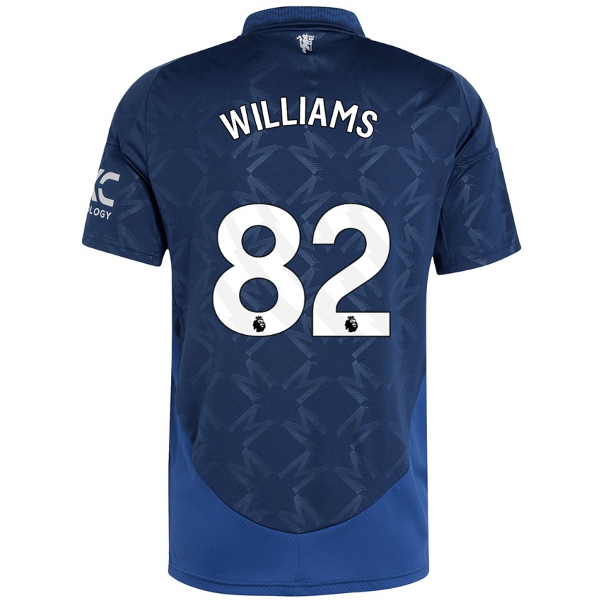 Hombre Camiseta Ethan Williams #82 Índigo 2ª Equipación 2024/25 La Camisa Argentina