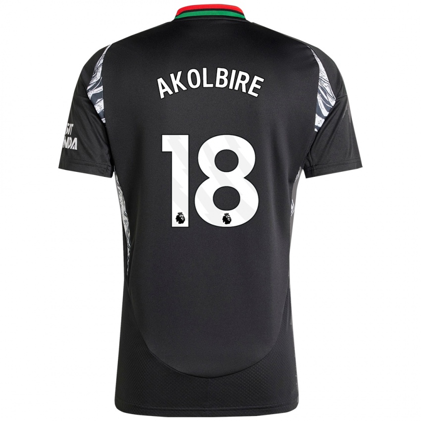 Hombre Camiseta Bless Akolbire #18 Negro 2ª Equipación 2024/25 La Camisa Argentina