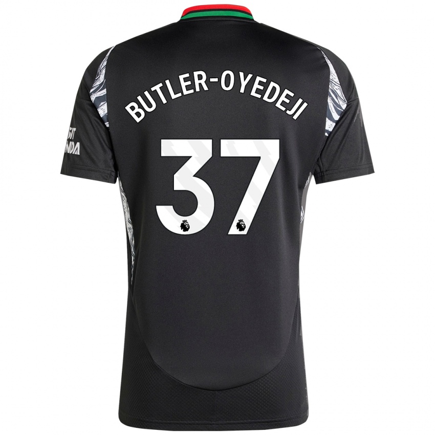 Hombre Camiseta Nathan Butler-Oyedeji #37 Negro 2ª Equipación 2024/25 La Camisa Argentina