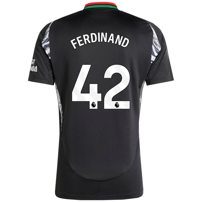 Hombre Camiseta Seb Ferdinand #42 Negro 2ª Equipación 2024/25 La Camisa Argentina