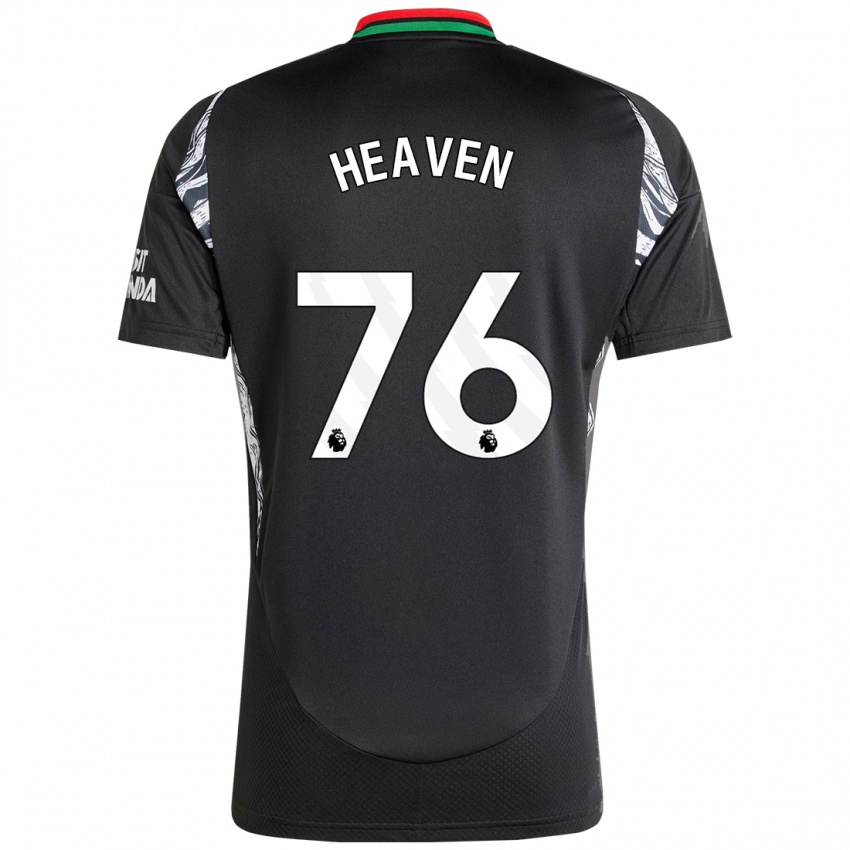 Hombre Camiseta Ayden Heaven #76 Negro 2ª Equipación 2024/25 La Camisa Argentina