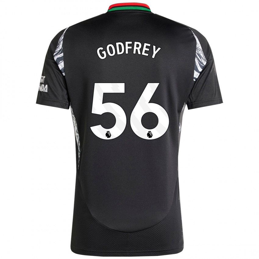 Hombre Camiseta Freya Godfrey #56 Negro 2ª Equipación 2024/25 La Camisa Argentina