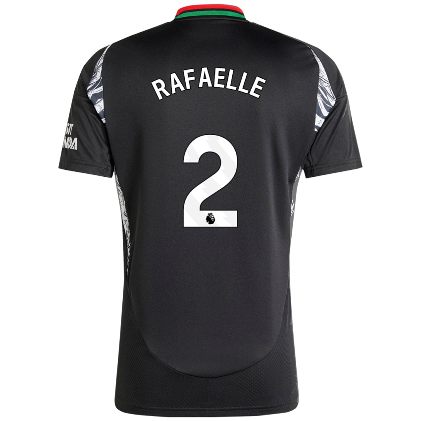 Hombre Camiseta Rafaelle Souza #2 Negro 2ª Equipación 2024/25 La Camisa Argentina