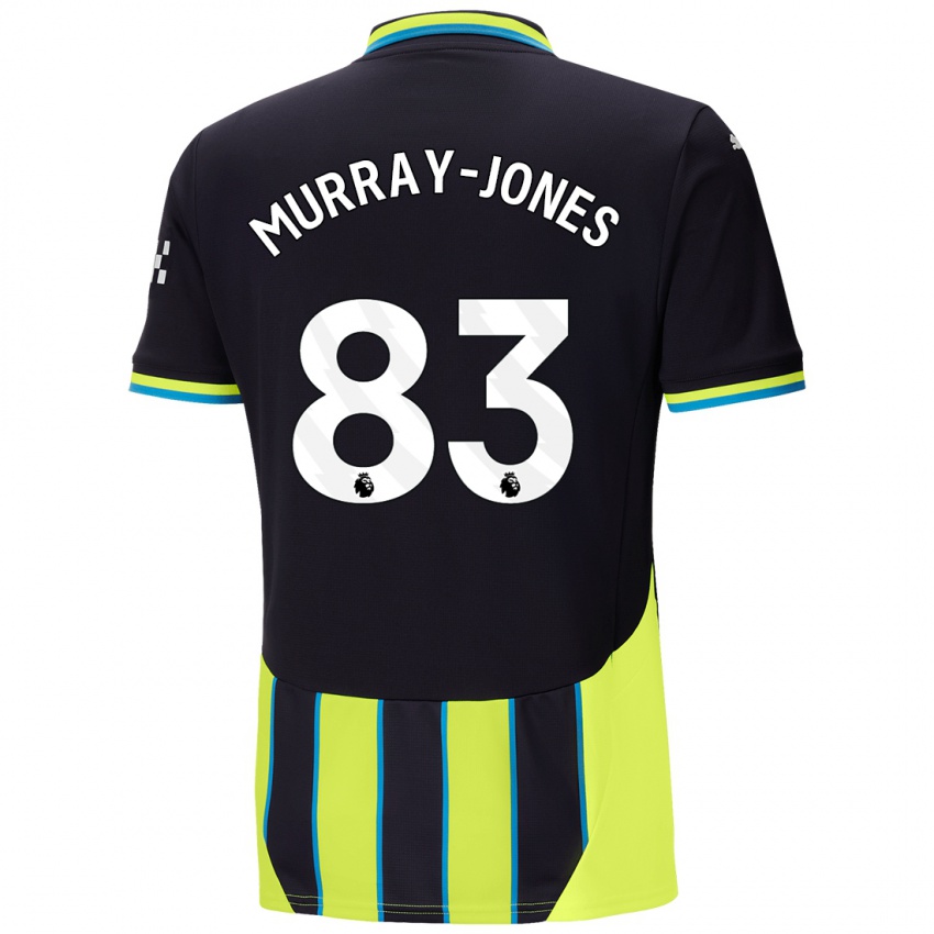 Hombre Camiseta George Murray-Jones #83 Azul Amarillo 2ª Equipación 2024/25 La Camisa Argentina