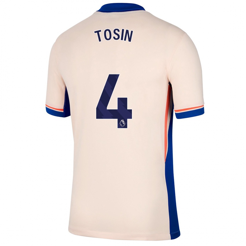 Hombre Camiseta Tosin Adarabioyo #4 Beige Claro 2ª Equipación 2024/25 La Camisa Argentina