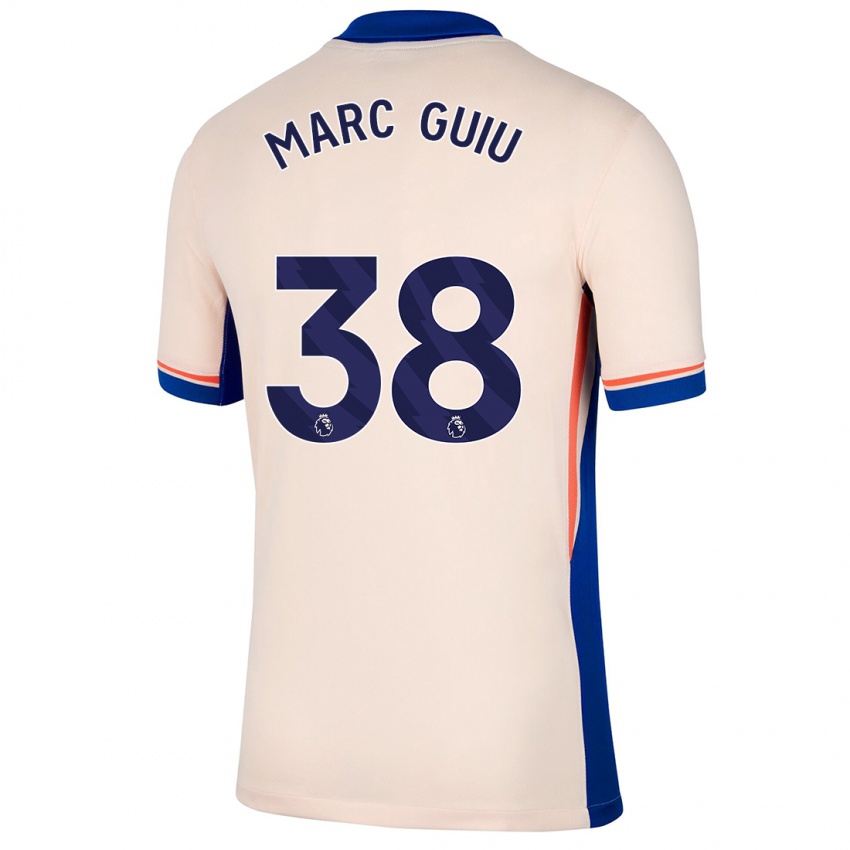 Hombre Camiseta Marc Guiu #38 Beige Claro 2ª Equipación 2024/25 La Camisa Argentina