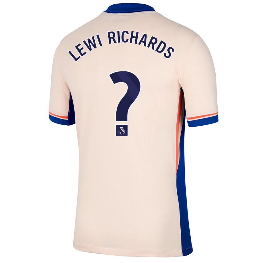 Hombre Camiseta Lewi Richards #0 Beige Claro 2ª Equipación 2024/25 La Camisa Argentina