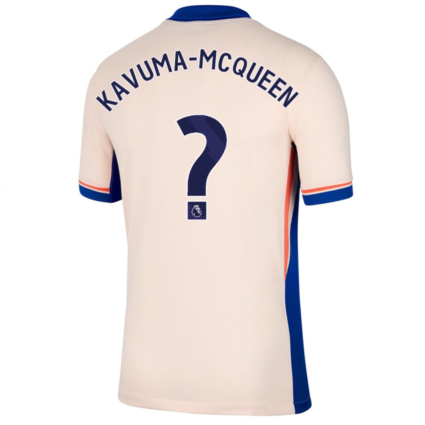 Hombre Camiseta Ryan Kavuma-Mcqueen #0 Beige Claro 2ª Equipación 2024/25 La Camisa Argentina