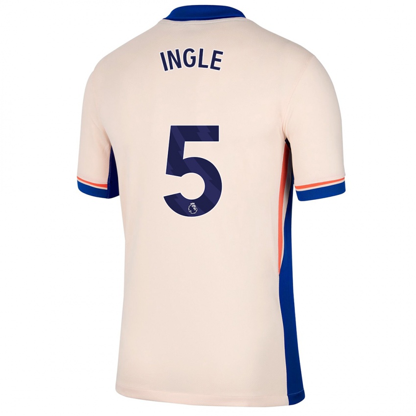 Hombre Camiseta Sophie Ingle #5 Beige Claro 2ª Equipación 2024/25 La Camisa Argentina