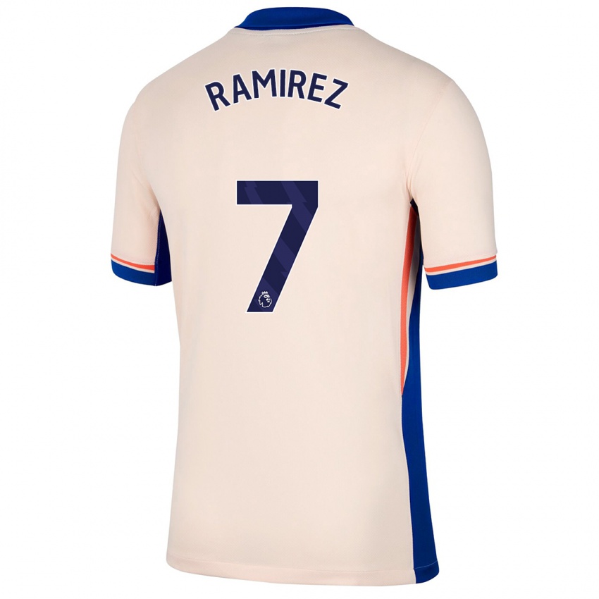 Hombre Camiseta Mayra Ramírez #7 Beige Claro 2ª Equipación 2024/25 La Camisa Argentina