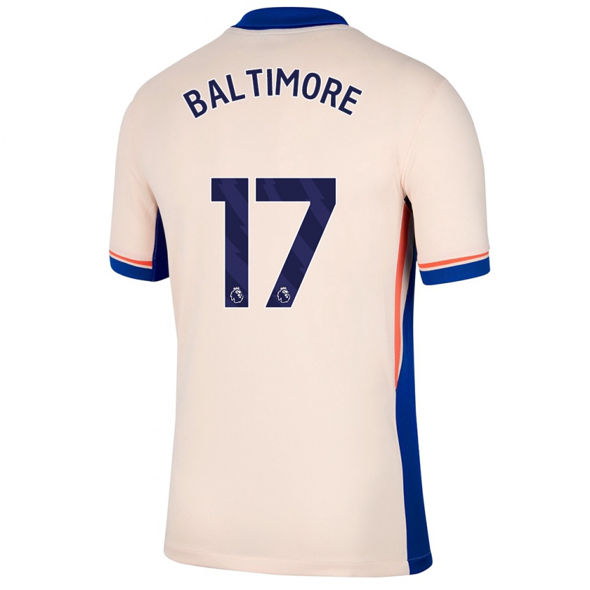 Hombre Camiseta Sandy Baltimore #17 Beige Claro 2ª Equipación 2024/25 La Camisa Argentina