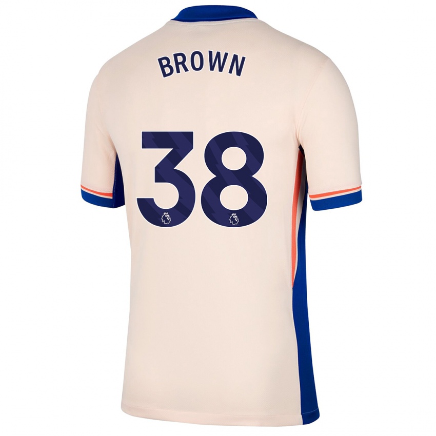 Hombre Camiseta Cerys Brown #38 Beige Claro 2ª Equipación 2024/25 La Camisa Argentina