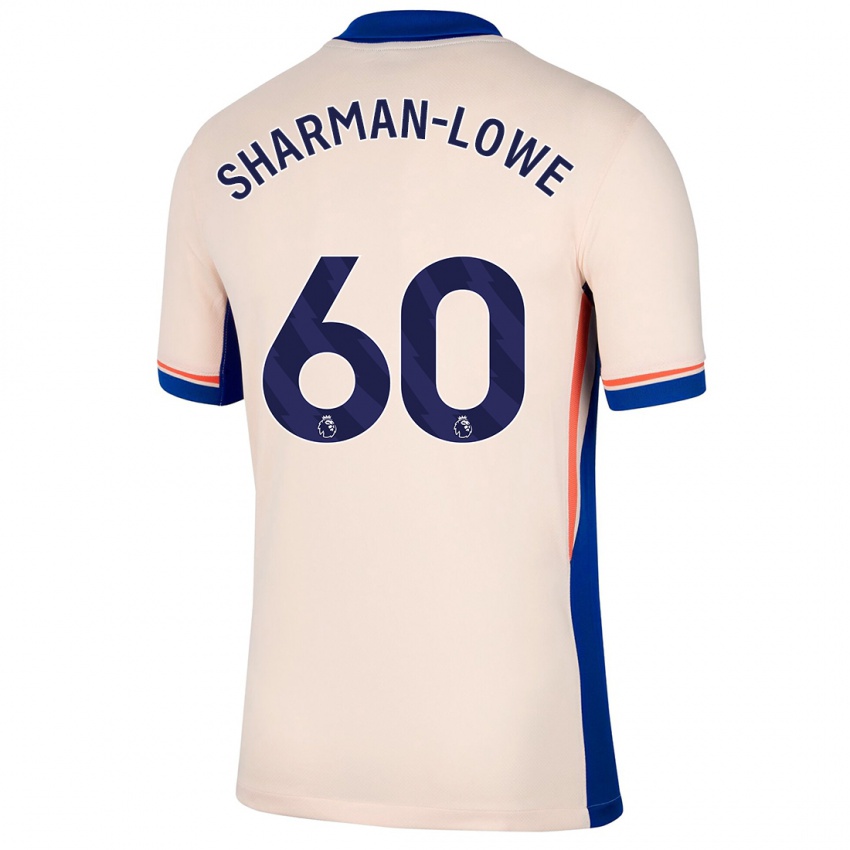 Hombre Camiseta Teddy Sharman-Lowe #60 Beige Claro 2ª Equipación 2024/25 La Camisa Argentina