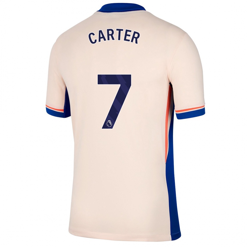 Hombre Camiseta Jessica Carter #7 Beige Claro 2ª Equipación 2024/25 La Camisa Argentina