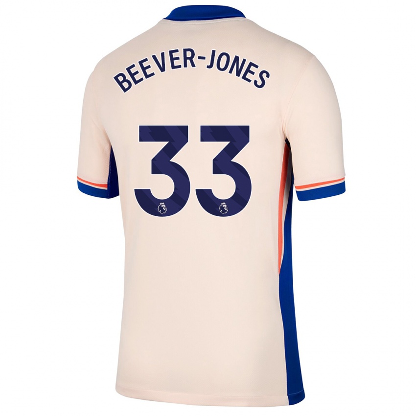 Hombre Camiseta Aggie Beever-Jones #33 Beige Claro 2ª Equipación 2024/25 La Camisa Argentina