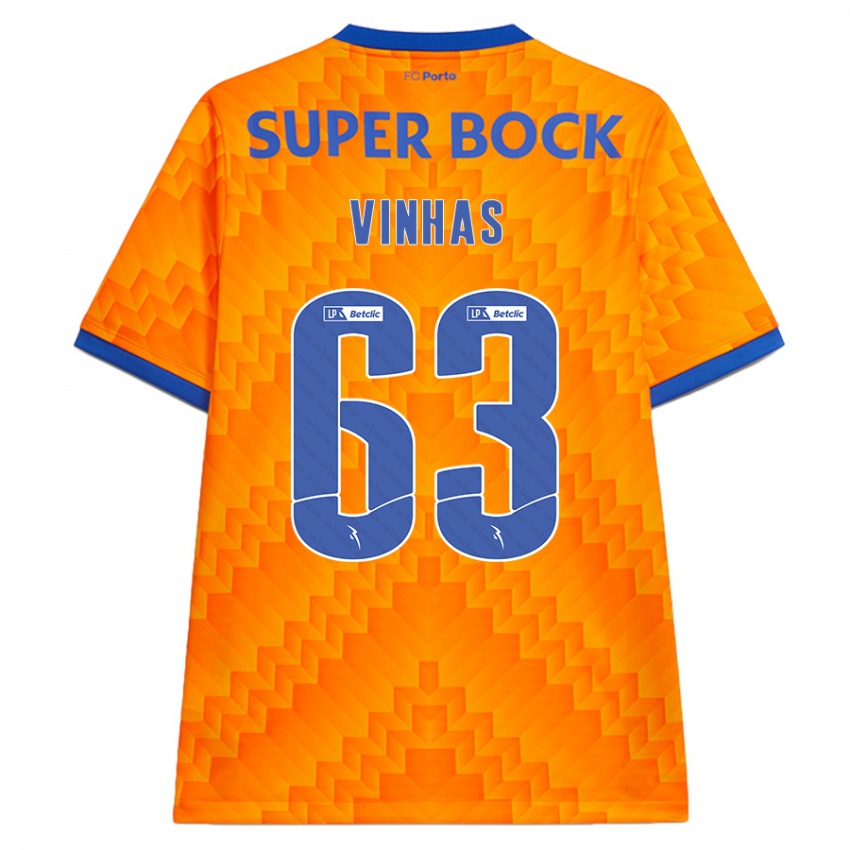 Hombre Camiseta David Vinhas #63 Naranja 2ª Equipación 2024/25 La Camisa Argentina