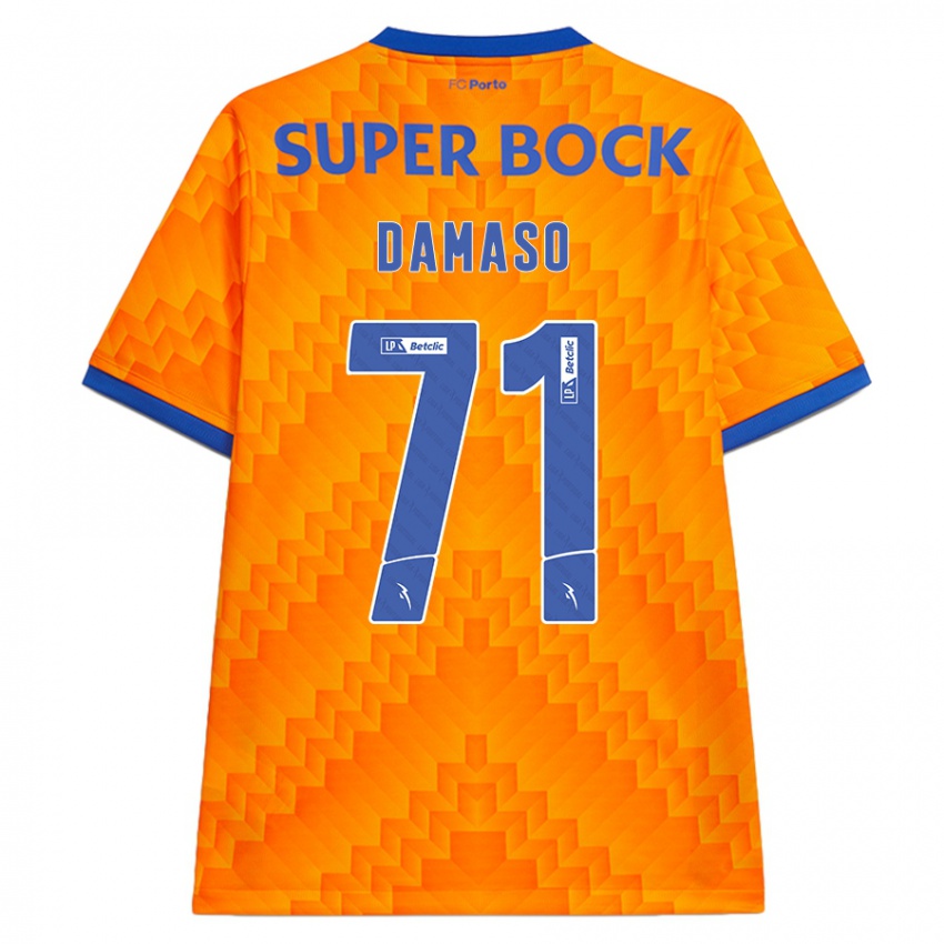 Hombre Camiseta Nico Damaso #71 Naranja 2ª Equipación 2024/25 La Camisa Argentina