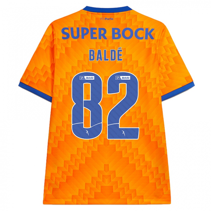 Hombre Camiseta Alfa Baldé #82 Naranja 2ª Equipación 2024/25 La Camisa Argentina