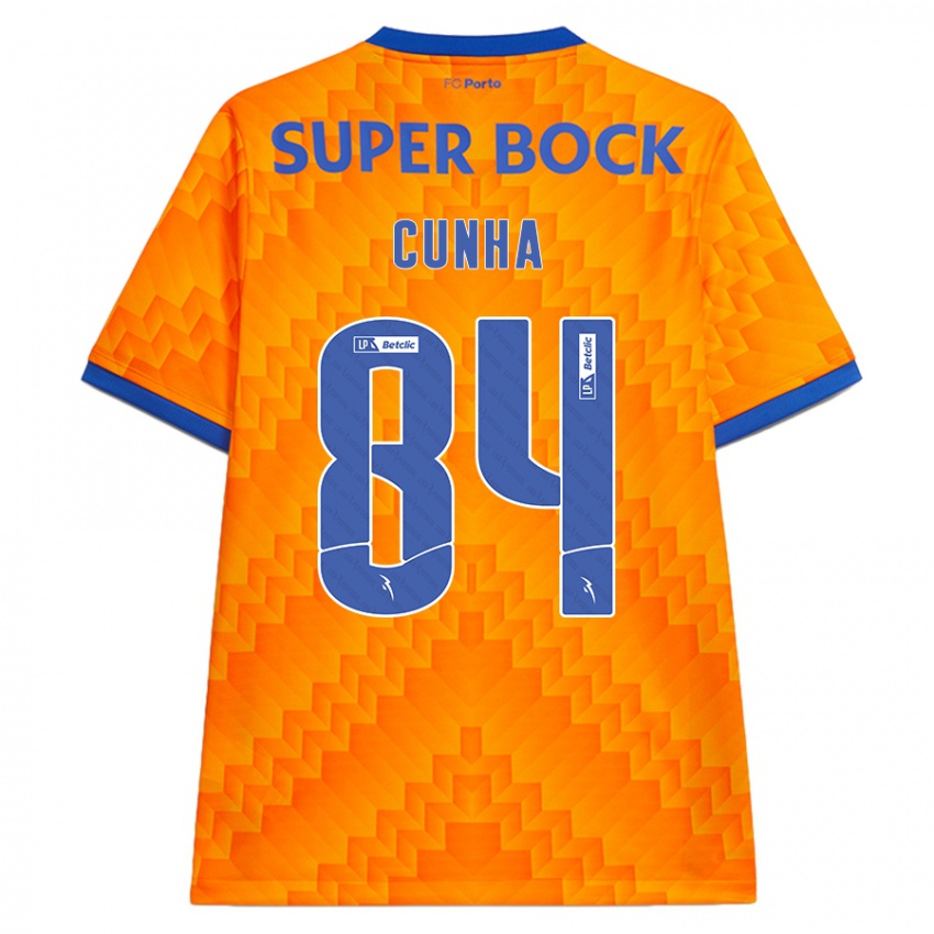 Hombre Camiseta Martim Cunha #84 Naranja 2ª Equipación 2024/25 La Camisa Argentina