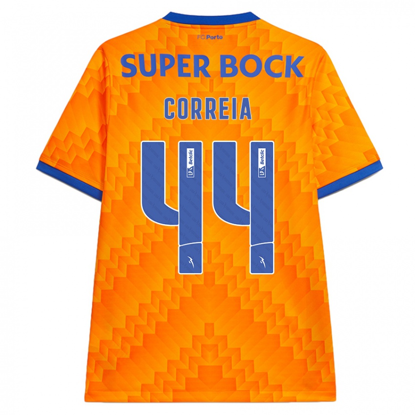 Hombre Camiseta Romain Correia #44 Naranja 2ª Equipación 2024/25 La Camisa Argentina