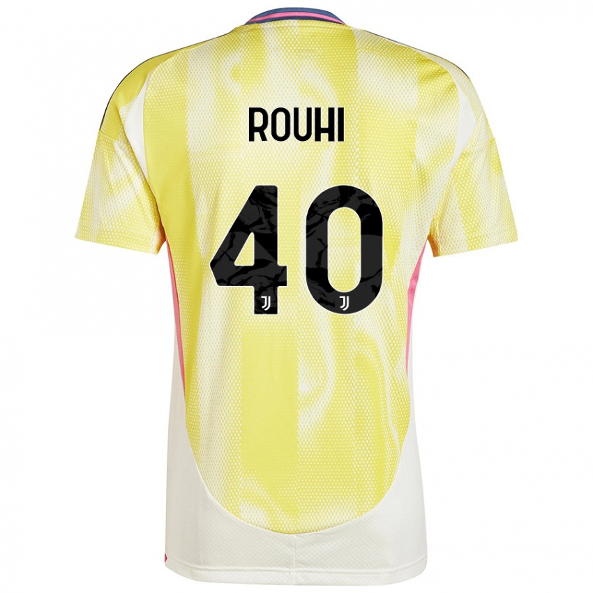 Hombre Camiseta Jonas Rouhi #40 Amarillo Solar 2ª Equipación 2024/25 La Camisa Argentina