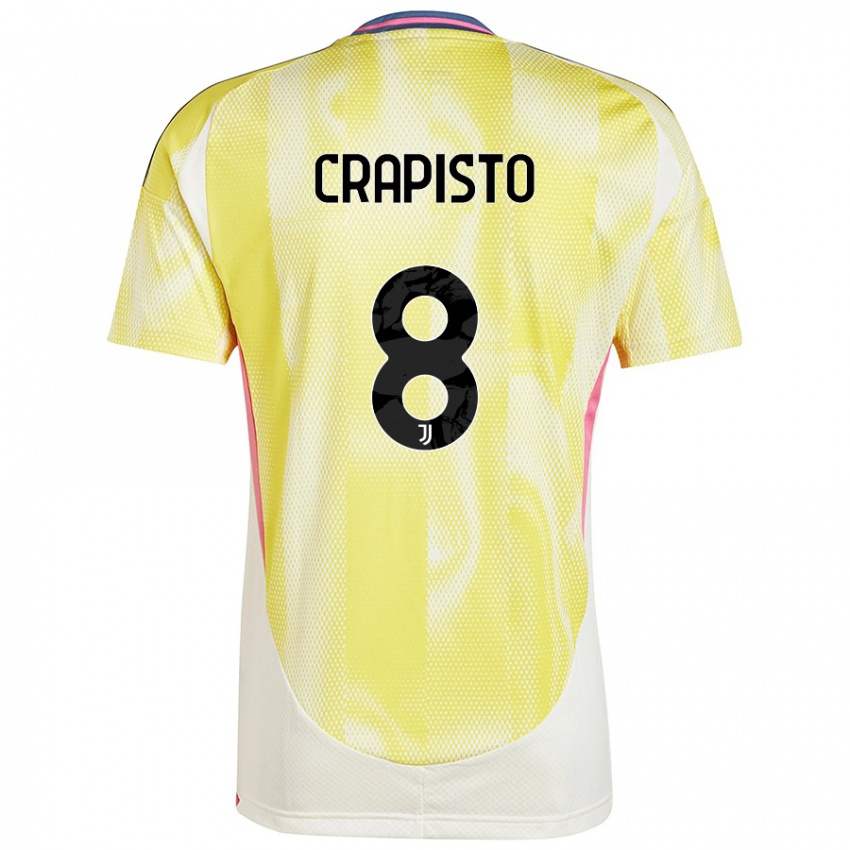 Hombre Camiseta Francesco Crapisto #8 Amarillo Solar 2ª Equipación 2024/25 La Camisa Argentina