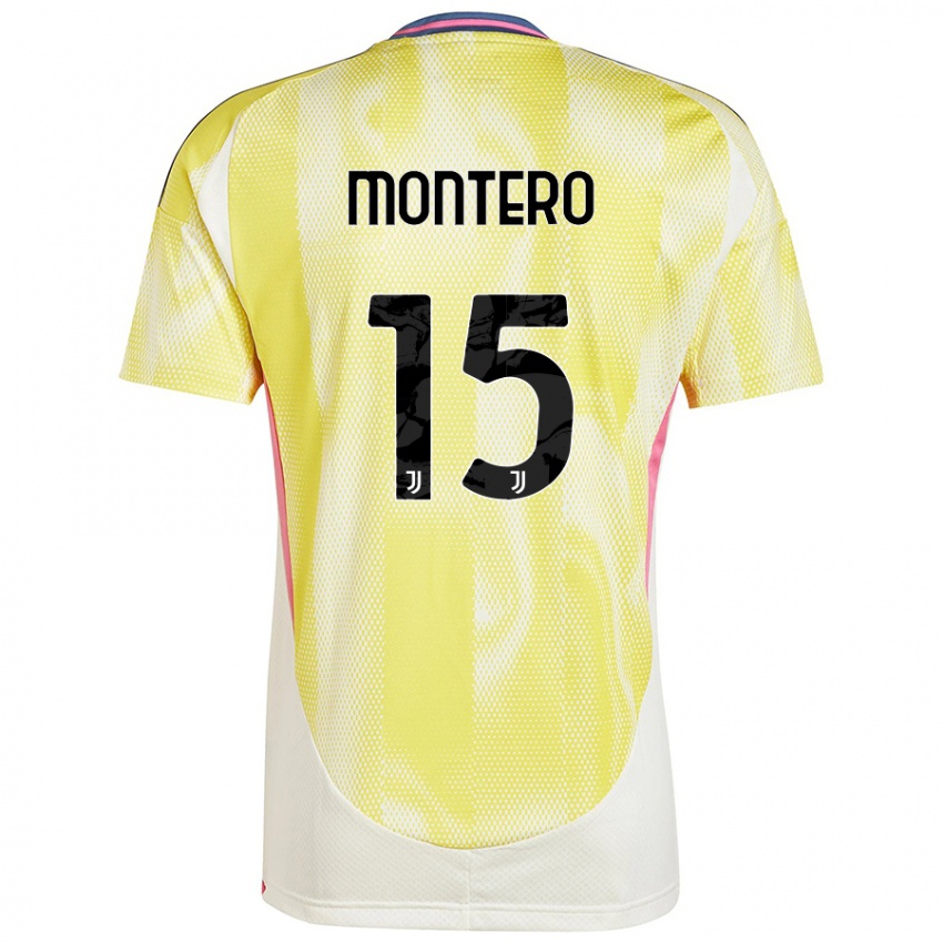 Hombre Camiseta Alfonso Montero #15 Amarillo Solar 2ª Equipación 2024/25 La Camisa Argentina