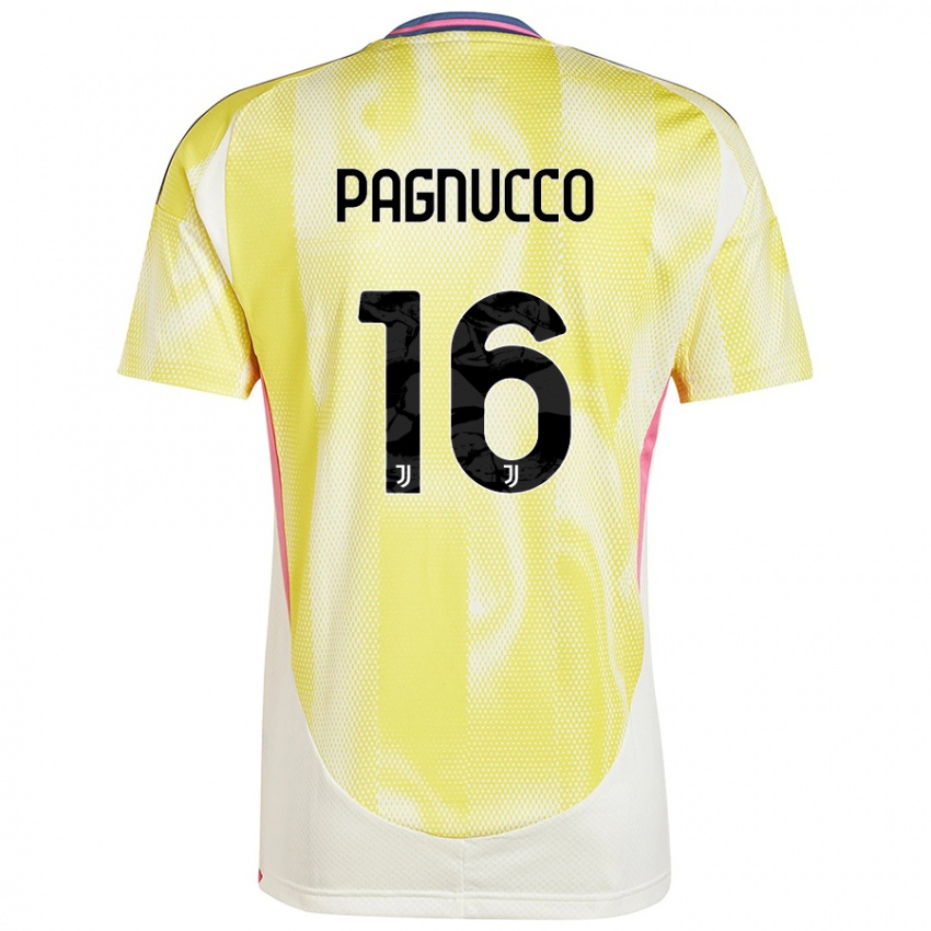 Hombre Camiseta Filippo Pagnucco #16 Amarillo Solar 2ª Equipación 2024/25 La Camisa Argentina