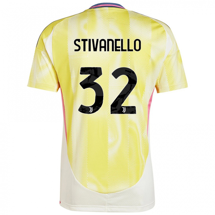 Hombre Camiseta Riccardo Stivanello #32 Amarillo Solar 2ª Equipación 2024/25 La Camisa Argentina