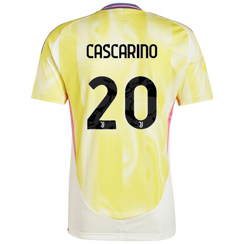 Hombre Camiseta Estelle Cascarino #20 Amarillo Solar 2ª Equipación 2024/25 La Camisa Argentina