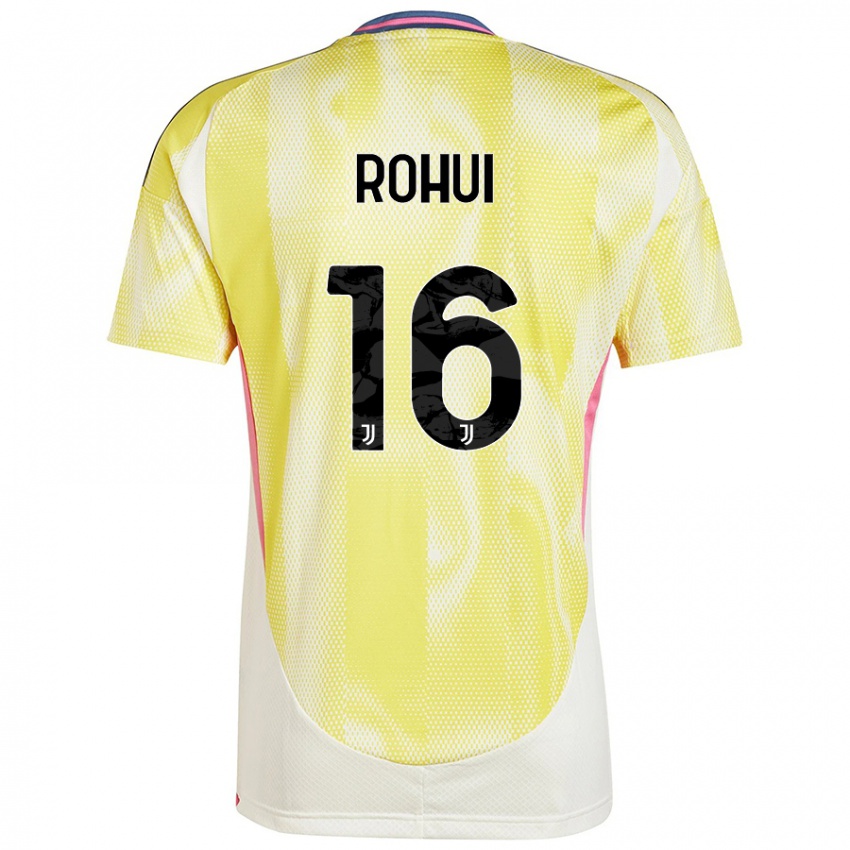 Hombre Camiseta Jonas Rohui #16 Amarillo Solar 2ª Equipación 2024/25 La Camisa Argentina