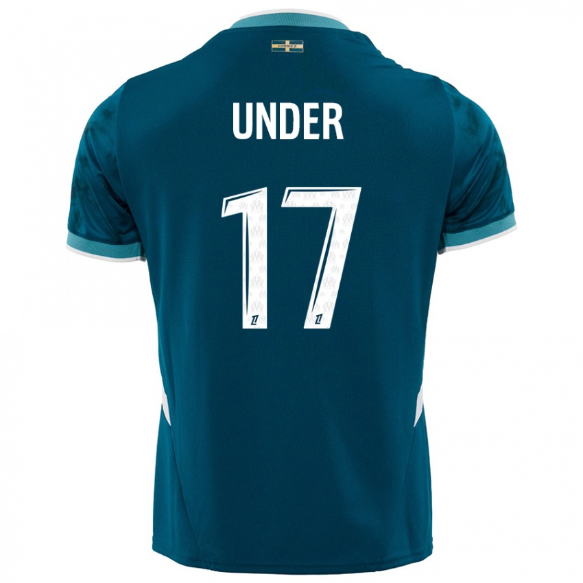 Hombre Camiseta Cengiz Under #17 Azul Turquesa 2ª Equipación 2024/25 La Camisa Argentina