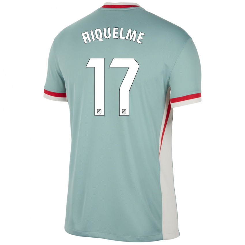 Hombre Camiseta Rodrigo Riquelme #17 Beige Claro Azul 2ª Equipación 2024/25 La Camisa Argentina